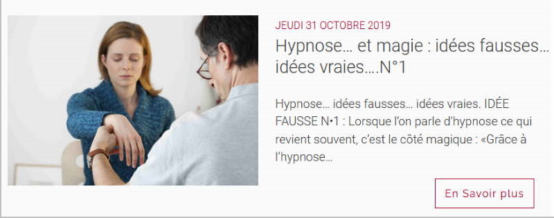 Article de france-Hypnose-Formation sur les idées vraies et les idées fausses 